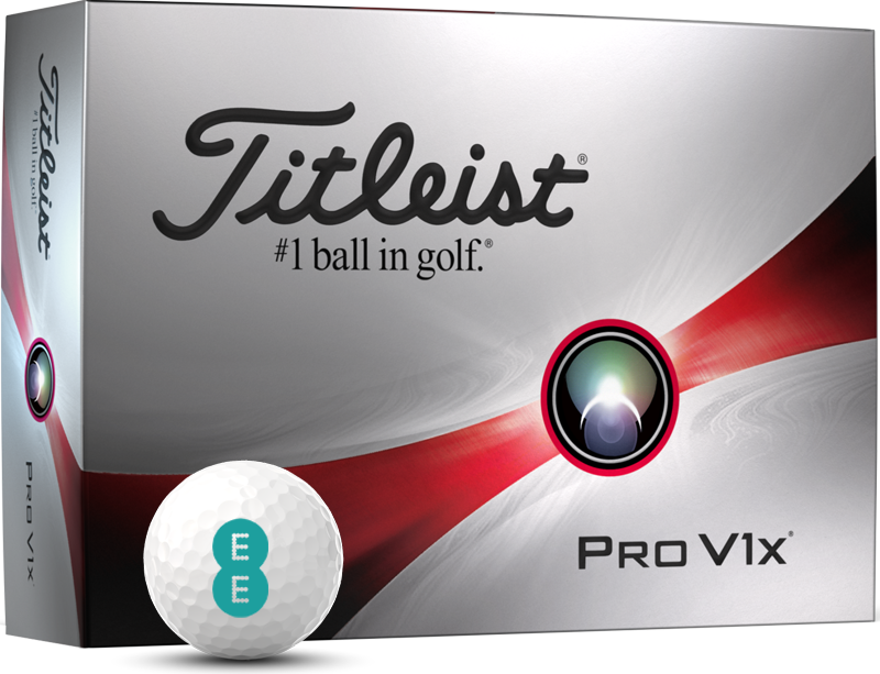 Titleist Pro V1x printed golf balls