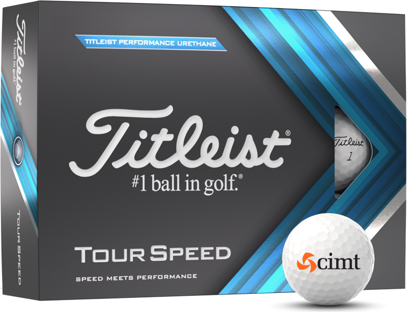 Titleist Tour Speed golf balls with logo