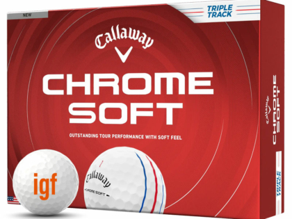 Callaway Chrome Soft-Triple Track Logo Printed On Offer!