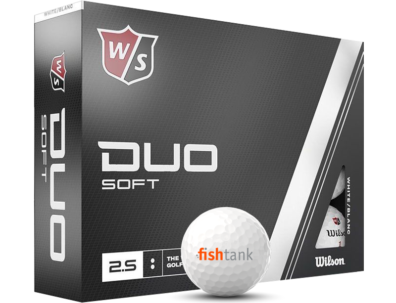 Wilson Staff Duo Soft company logo golf balls