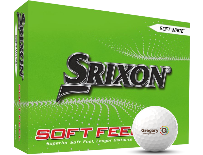 Srixon Soft Feel golf balls with logo