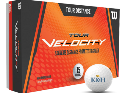 Wilson Staff Velocity customized golf balls