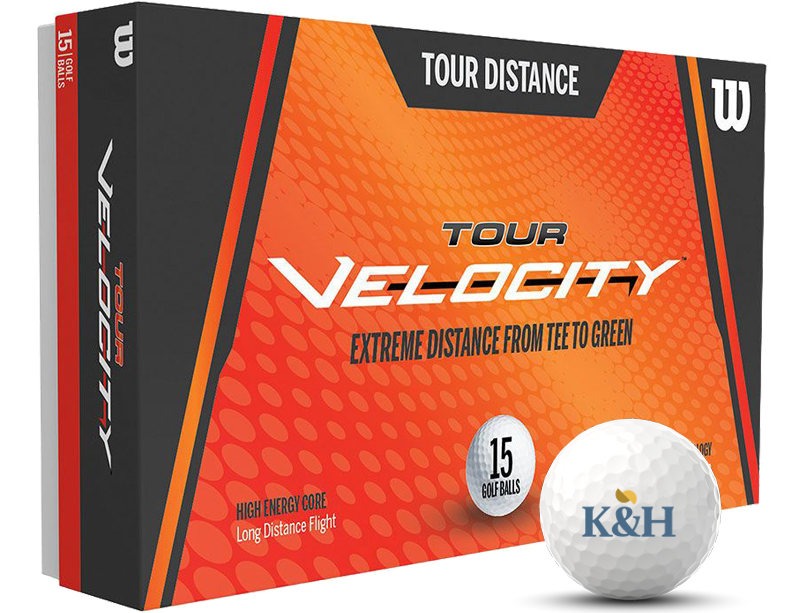 Wilson Staff Velocity customized golf balls