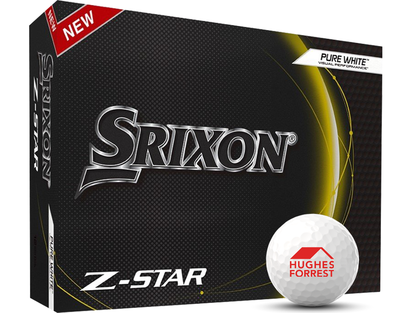 Srixon Z-Star golf balls with logo