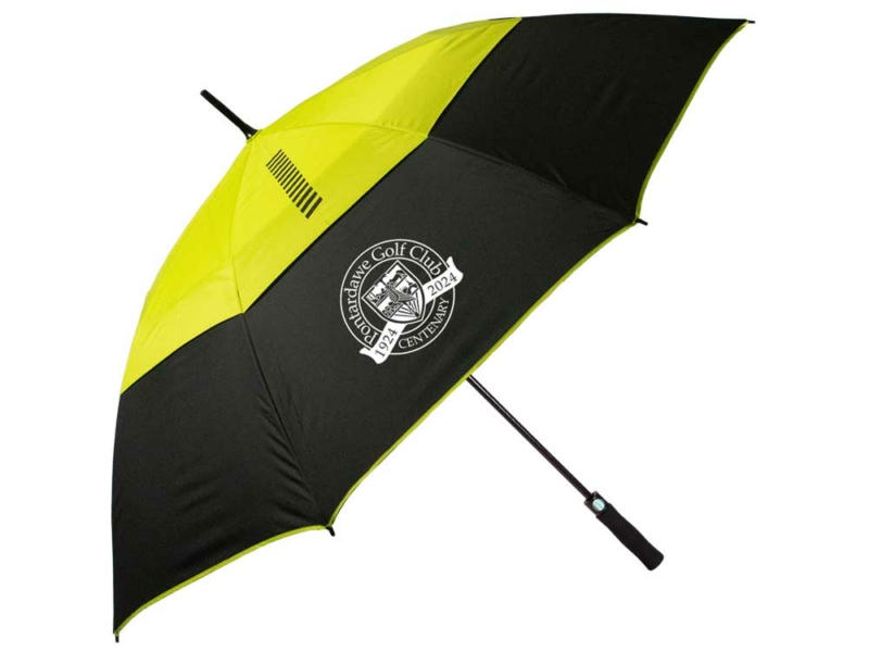 Tour Dry Golf Umbrella 64" Double Canopy - 2 x Panel Logo Print