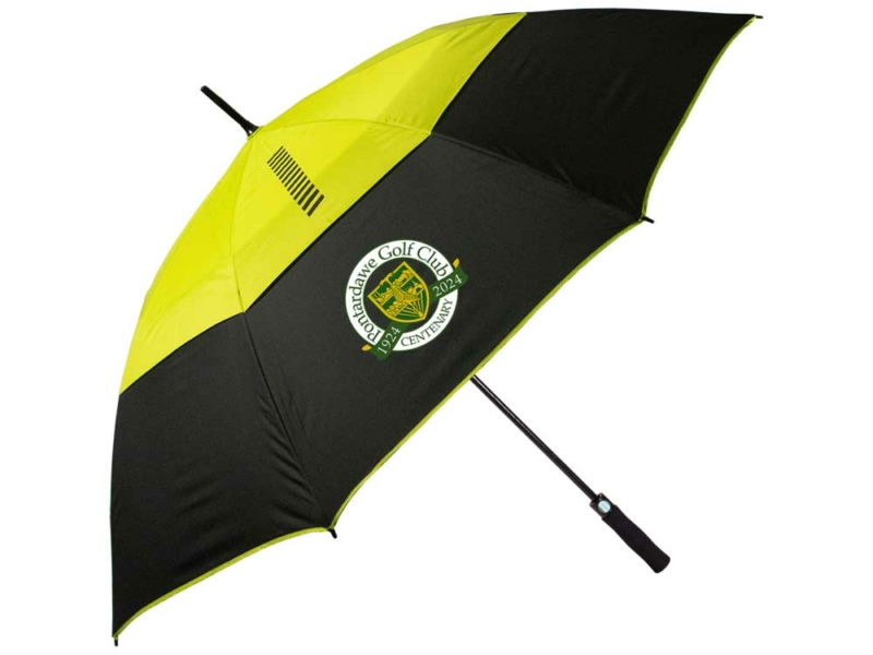 TourDry Golf Umbrella 64" Double Canopy - 4 x Panel Logo Print
