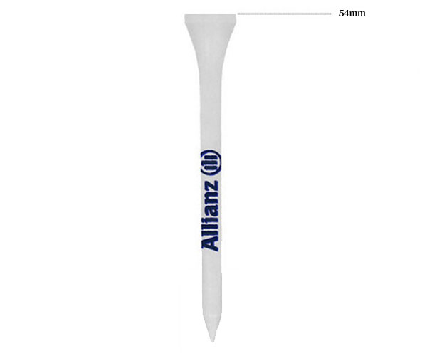 Bamboo Wooden Tees - Shank Printed 54mm Short Length (1000)